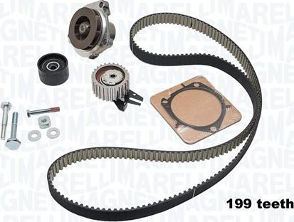 Magneti Marelli 341403440001 - Pompa acqua + Kit cinghie dentate autozon.pro