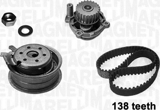 Magneti Marelli 341403640001 - Pompa acqua + Kit cinghie dentate autozon.pro