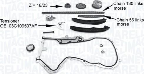 Magneti Marelli 341500001200 - Kit catena distribuzione autozon.pro