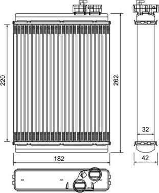 Magneti Marelli 359004900010 - Scambiatore calore, Riscaldamento abitacolo autozon.pro