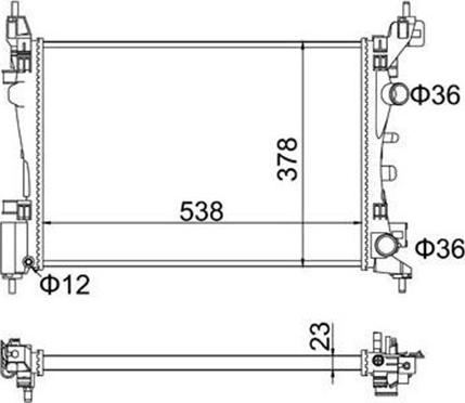 Magneti Marelli 359000391440 - Radiatore, Raffreddamento motore autozon.pro