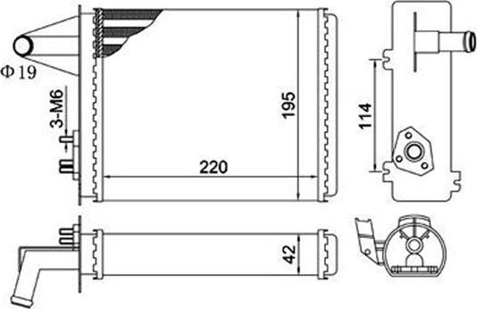 Magneti Marelli 359000392130 - Scambiatore calore, Riscaldamento abitacolo autozon.pro