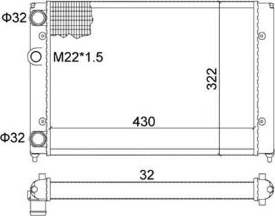 Magneti Marelli 359000300440 - Radiatore, Raffreddamento motore autozon.pro