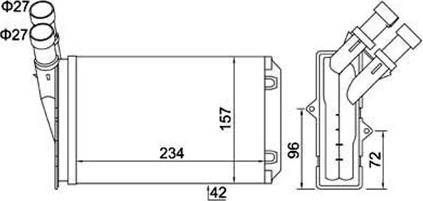 Magneti Marelli 359000300020 - Scambiatore calore, Riscaldamento abitacolo autozon.pro