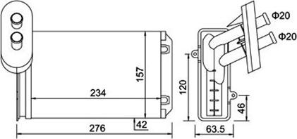 Magneti Marelli 359000300800 - Scambiatore calore, Riscaldamento abitacolo autozon.pro