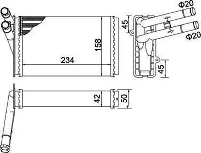 Magneti Marelli 359000300810 - Scambiatore calore, Riscaldamento abitacolo autozon.pro