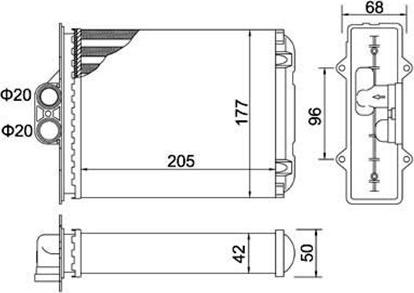 Magneti Marelli 359000300830 - Scambiatore calore, Riscaldamento abitacolo autozon.pro