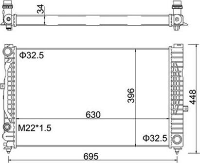 Magneti Marelli 359000300770 - Radiatore, Raffreddamento motore autozon.pro