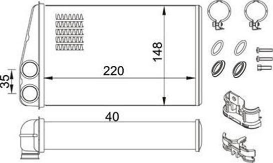 Magneti Marelli 359000301970 - Scambiatore calore, Riscaldamento abitacolo autozon.pro