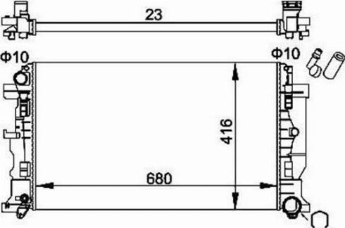 Magneti Marelli 359000301400 - Radiatore, Raffreddamento motore autozon.pro