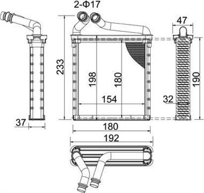 Magneti Marelli 359000302030 - Scambiatore calore, Riscaldamento abitacolo autozon.pro