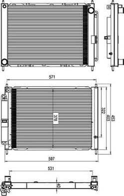 Magneti Marelli 359000310030 - Radiatore, Raffreddamento motore autozon.pro