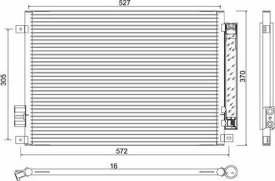 Magneti Marelli 359003220580 - Condensatore, Climatizzatore autozon.pro