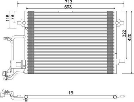 Magneti Marelli 359003220050 - Condensatore, Climatizzatore autozon.pro