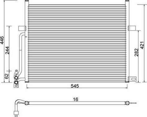 Magneti Marelli 359003220210 - Condensatore, Climatizzatore autozon.pro