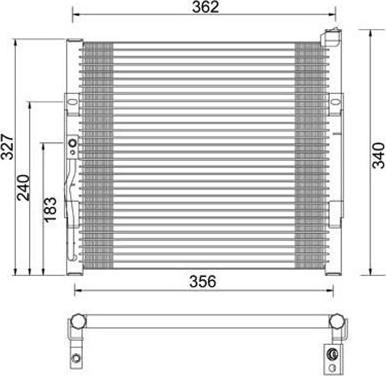 Magneti Marelli 359003220700 - Condensatore, Climatizzatore autozon.pro