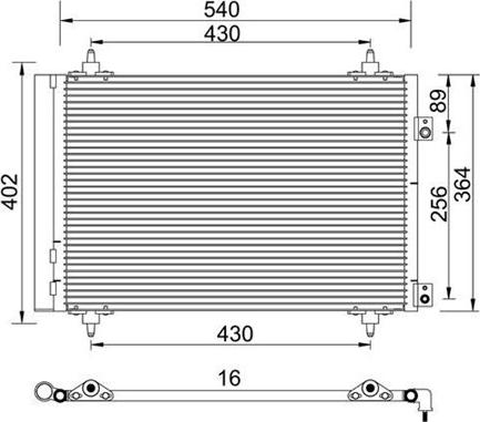 Magneti Marelli 359003221400 - Condensatore, Climatizzatore autozon.pro