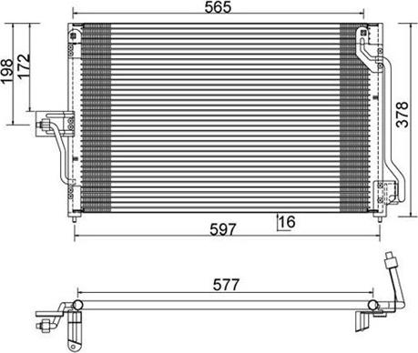 Magneti Marelli 359003221330 - Condensatore, Climatizzatore autozon.pro