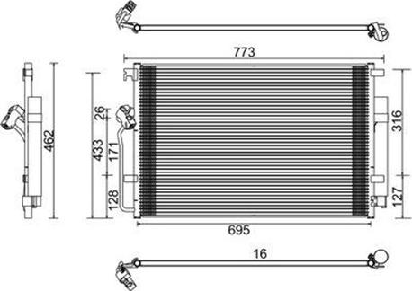 Magneti Marelli 359003221740 - Condensatore, Climatizzatore autozon.pro