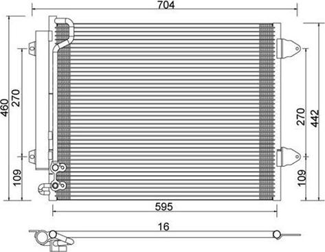 Magneti Marelli 359003221720 - Condensatore, Climatizzatore autozon.pro