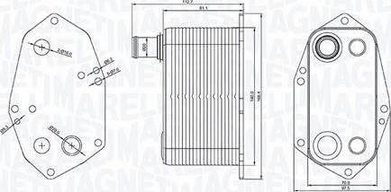 Magneti Marelli 350300000200 - Radiatore olio, Olio motore autozon.pro