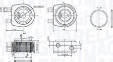 Magneti Marelli 350300001900 - Radiatore olio, Olio motore autozon.pro