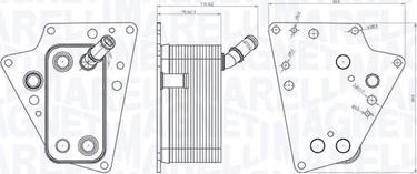 Magneti Marelli 350300001500 - Radiatore olio, Olio motore autozon.pro