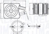 Magneti Marelli 350300003200 - Radiatore olio, Olio motore autozon.pro