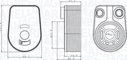 Magneti Marelli 350300002800 - Radiatore olio, Olio motore autozon.pro