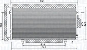 Magneti Marelli 350203998000 - Condensatore, Climatizzatore autozon.pro