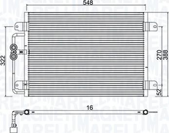 Magneti Marelli 350203949000 - Condensatore, Climatizzatore autozon.pro