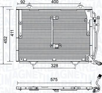 Magneti Marelli 350203948000 - Condensatore, Climatizzatore autozon.pro