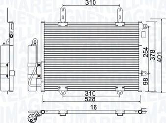 Magneti Marelli 350203905000 - Condensatore, Climatizzatore autozon.pro