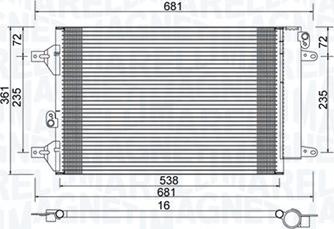 Magneti Marelli 350203910000 - Condensatore, Climatizzatore autozon.pro