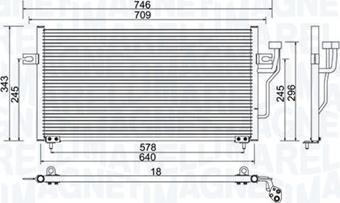 Magneti Marelli 350203986000 - Condensatore, Climatizzatore autozon.pro