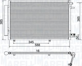 Magneti Marelli 350203930000 - Condensatore, Climatizzatore autozon.pro