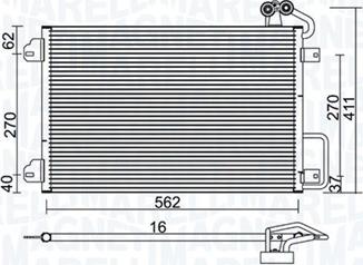 Magneti Marelli 350203938000 - Condensatore, Climatizzatore autozon.pro