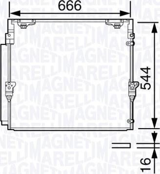 Magneti Marelli 350203693000 - Condensatore, Climatizzatore autozon.pro