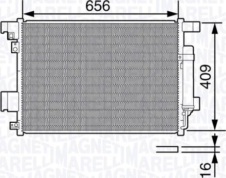 Magneti Marelli 350203649000 - Condensatore, Climatizzatore autozon.pro