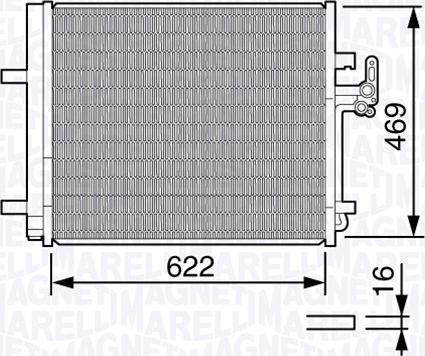 Magneti Marelli 350203645000 - Condensatore, Climatizzatore autozon.pro