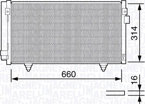 Magneti Marelli 350203657000 - Condensatore, Climatizzatore autozon.pro