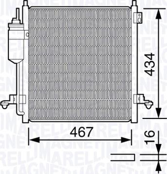 Magneti Marelli 350203668000 - Condensatore, Climatizzatore autozon.pro