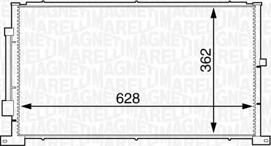 Magneti Marelli 350203608000 - Condensatore, Climatizzatore autozon.pro