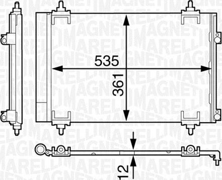 Magneti Marelli 350203602000 - Condensatore, Climatizzatore autozon.pro