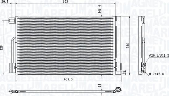 Magneti Marelli 350203611000 - Condensatore, Climatizzatore autozon.pro