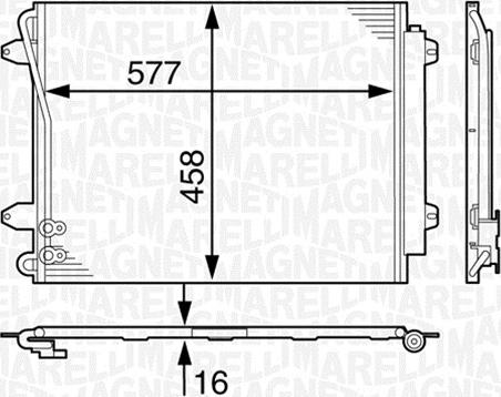 Magneti Marelli 350203634000 - Condensatore, Climatizzatore autozon.pro