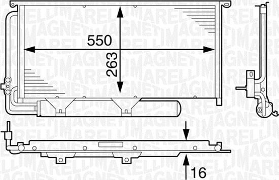 Magneti Marelli 350203633000 - Condensatore, Climatizzatore autozon.pro