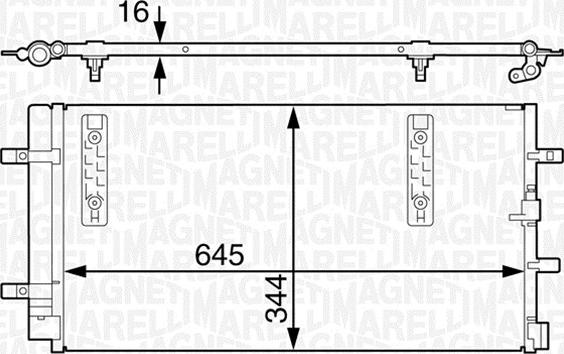 Magneti Marelli 350203632000 - Condensatore, Climatizzatore autozon.pro