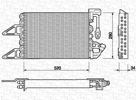 Magneti Marelli 350203140000 - Condensatore, Climatizzatore autozon.pro