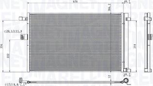 Magneti Marelli 350203104900 - Condensatore, Climatizzatore autozon.pro